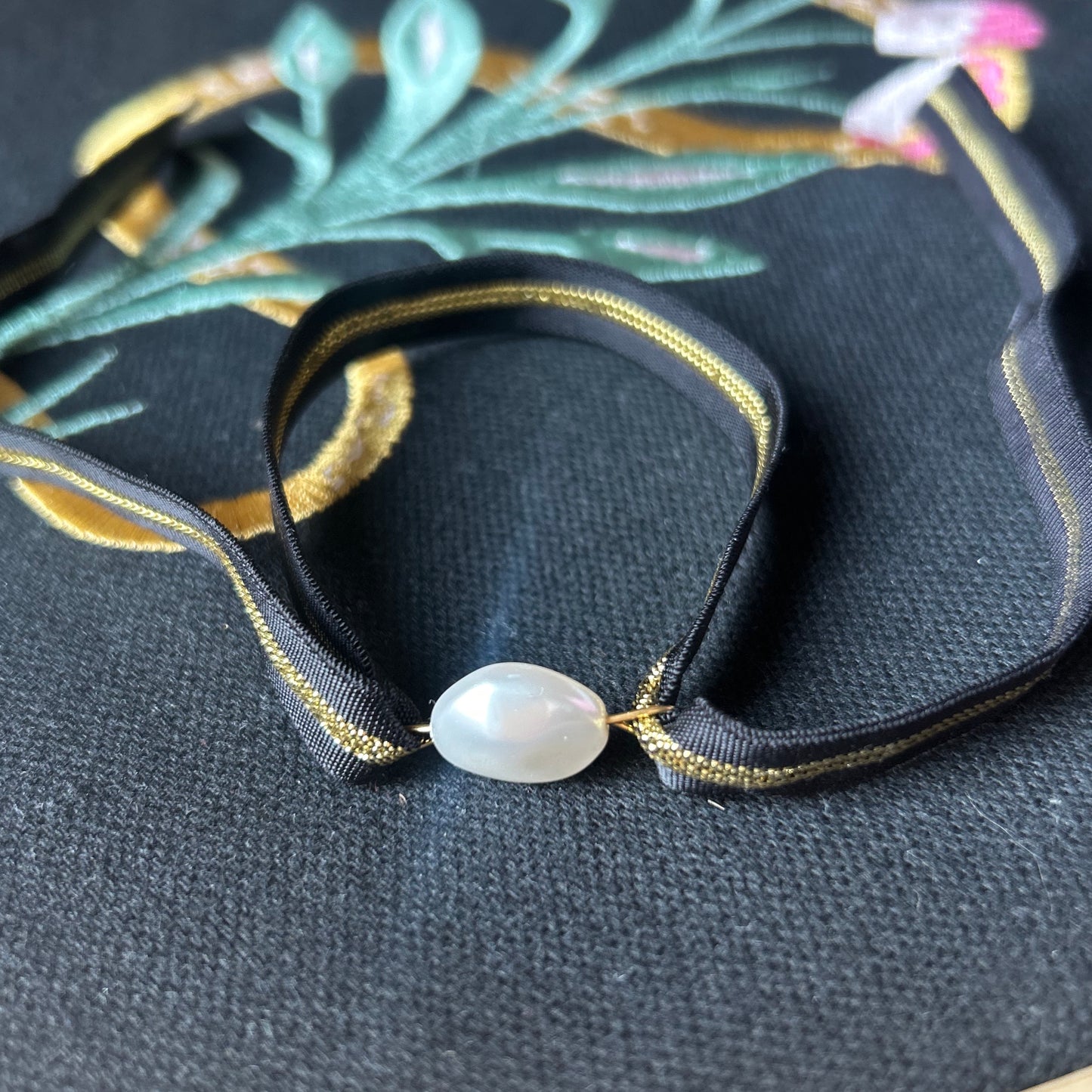 Bracelet "Mon Ruban Perle"