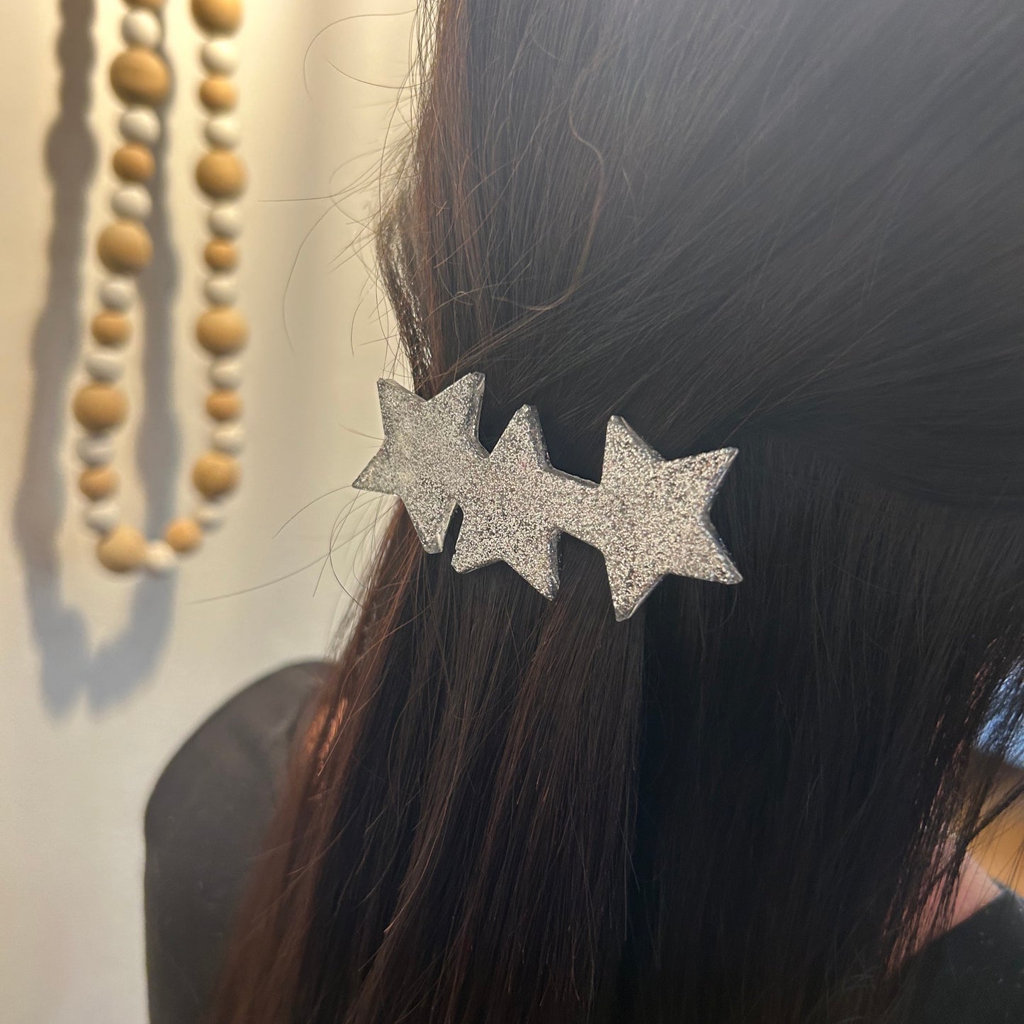 Barrette "étoiles argentées"