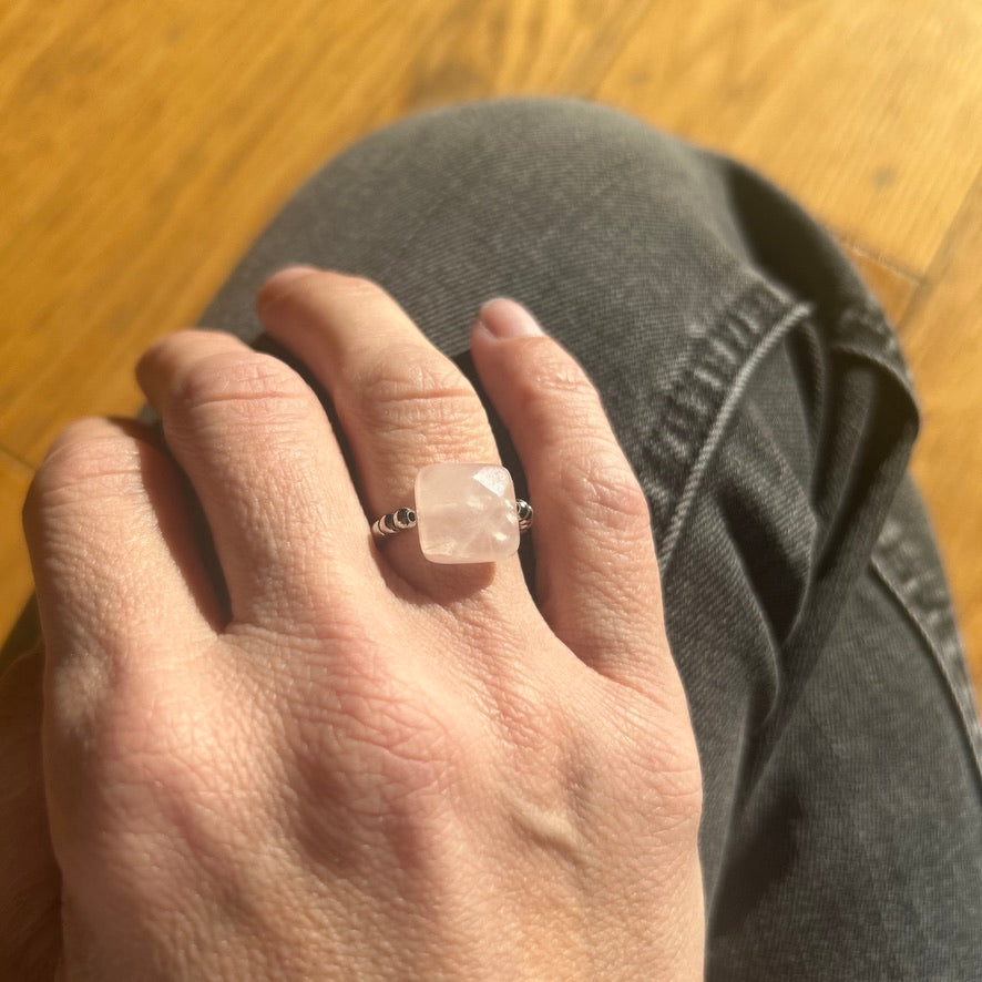 Bague "Gemme Mon Carré"