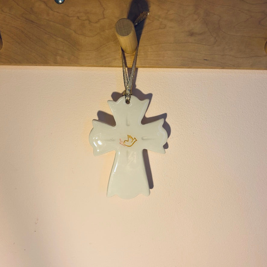 Suspension "Ma jolie Croix Colombe"
