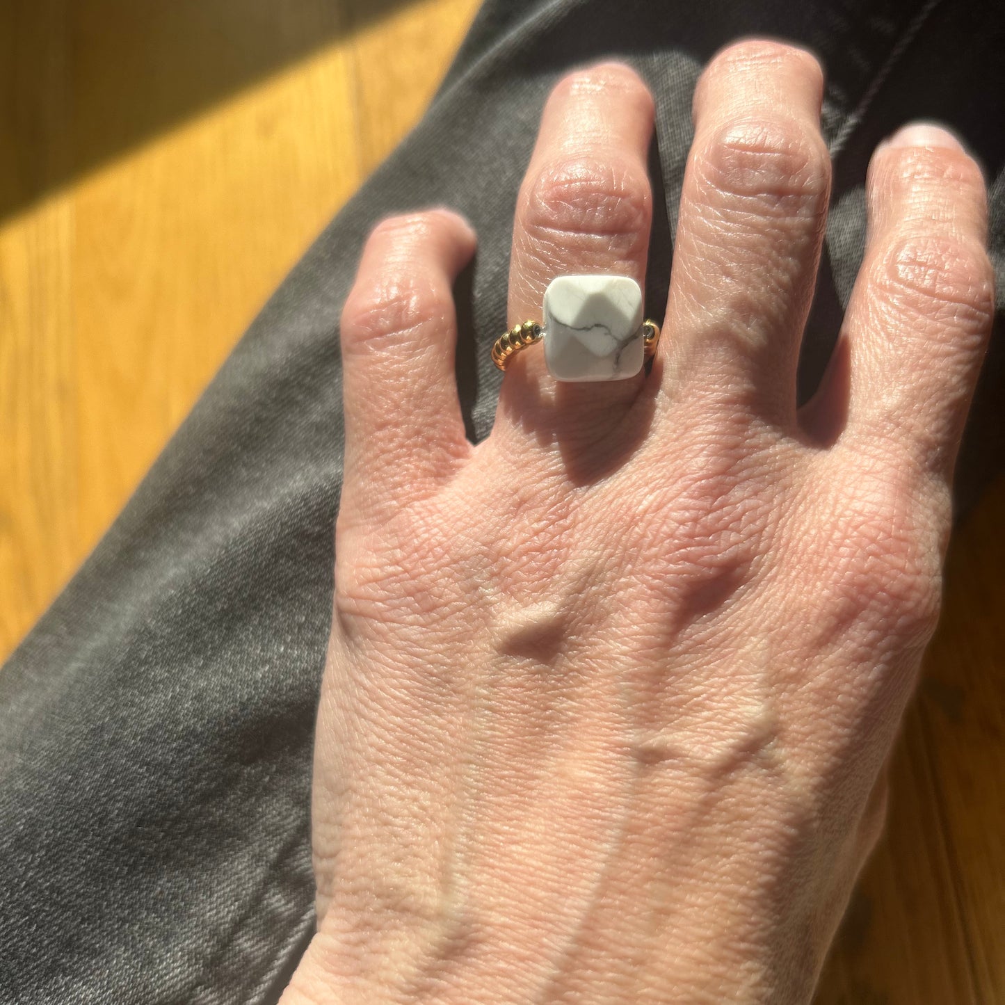 Bague "Gemme Mon Carré"
