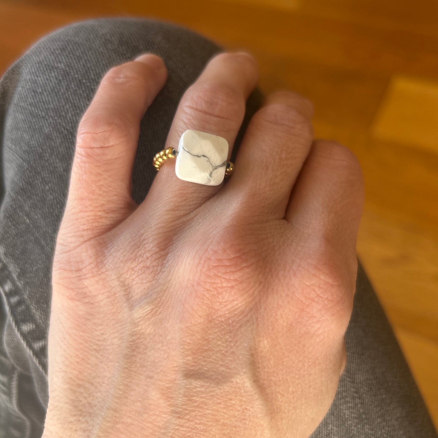 Bague "Gemme Mon Carré"