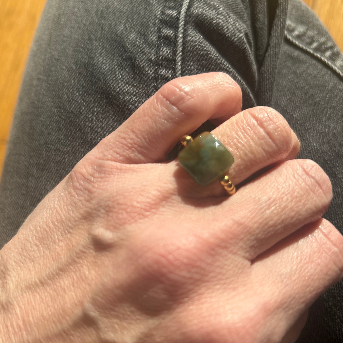 Bague "Gemme Mon Carré"