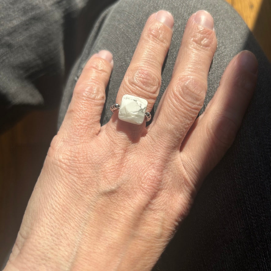 Bague "Gemme Mon Carré"
