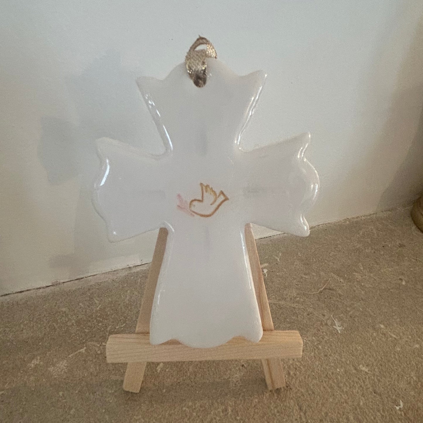 Suspension "Ma jolie Croix Colombe"