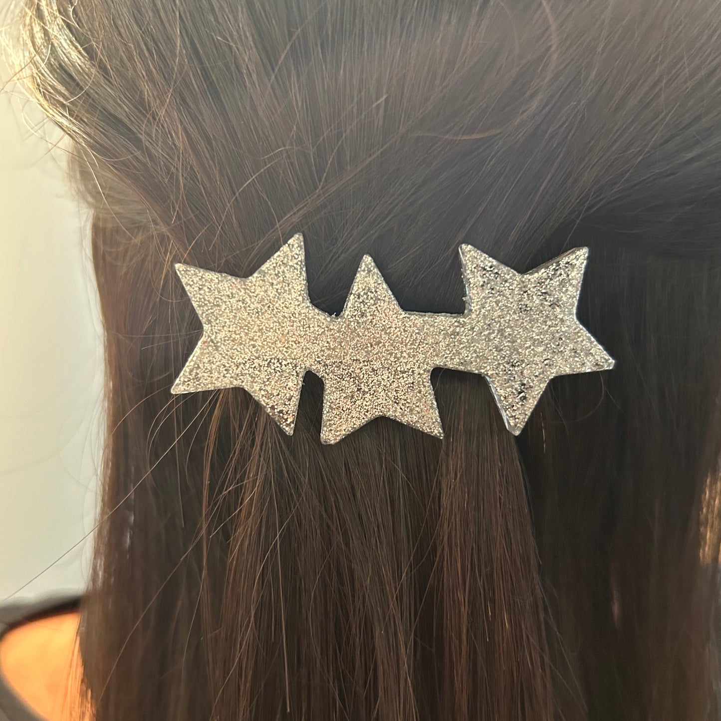 Barrette "étoiles argentées"