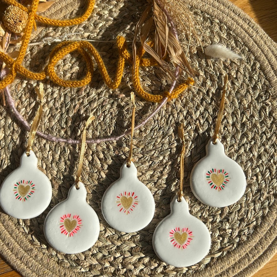 Boule de Noël "à motifs"