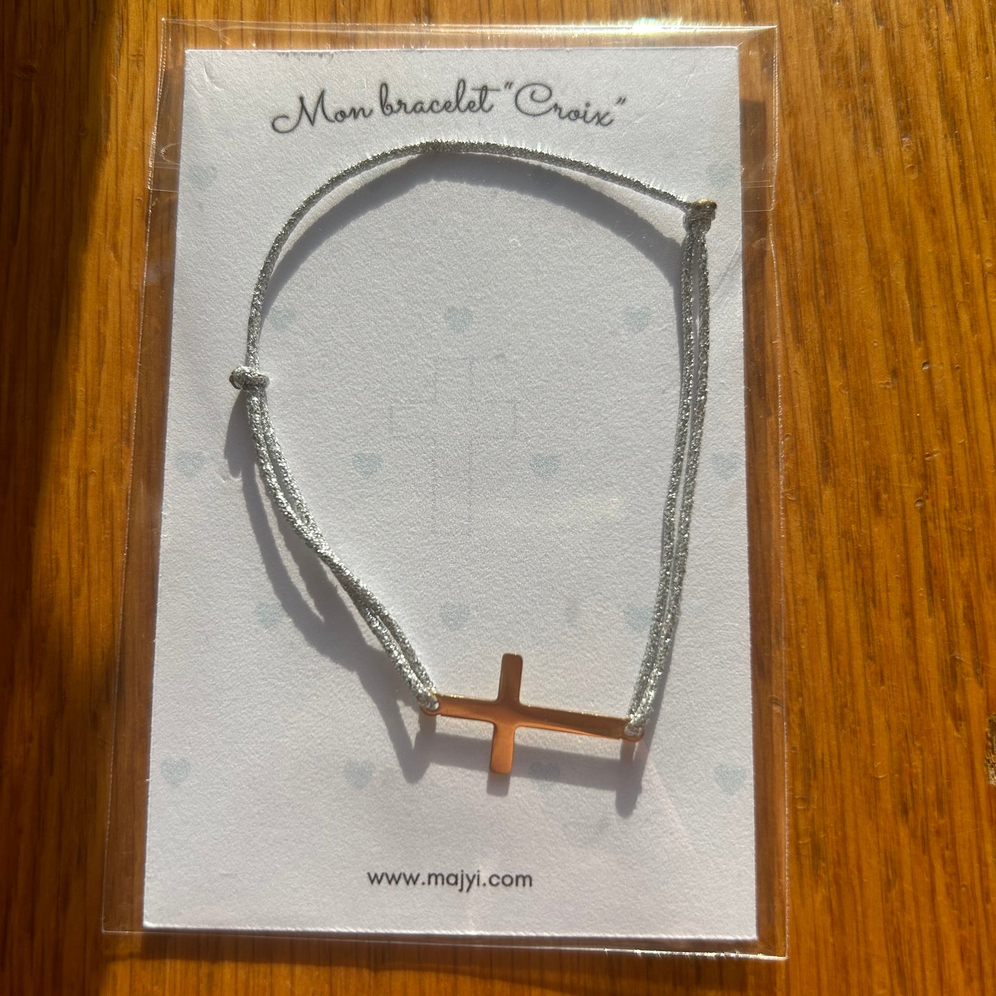 Bracelet Cordon "Croix"