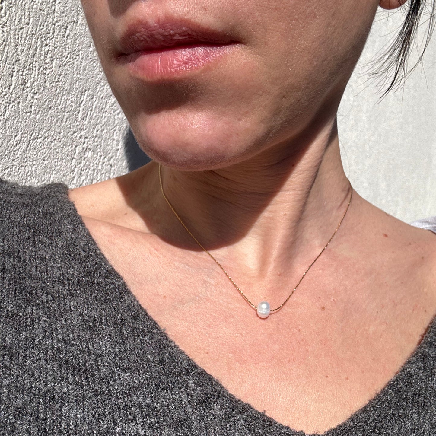 Collier "Avec sa perle"