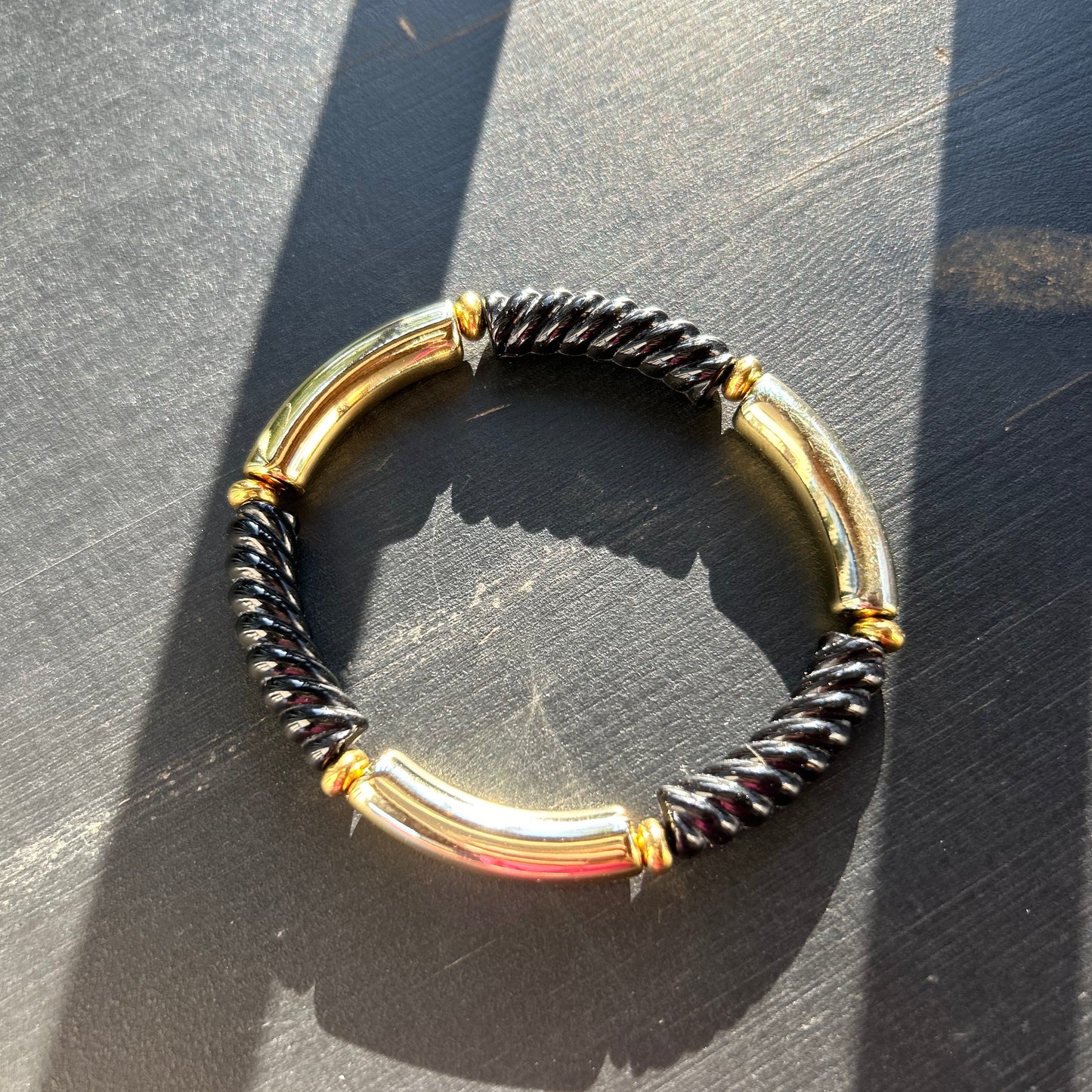 Bracelet "Black and Gold"