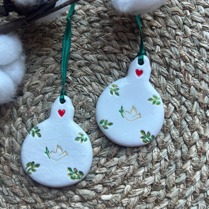 Boule de Noël "à motifs"