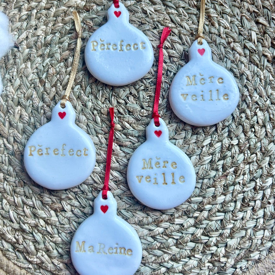 Boule de Noël "à message"