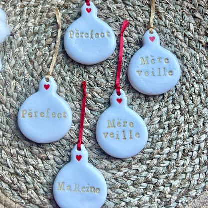 Boule de Noël "à message"