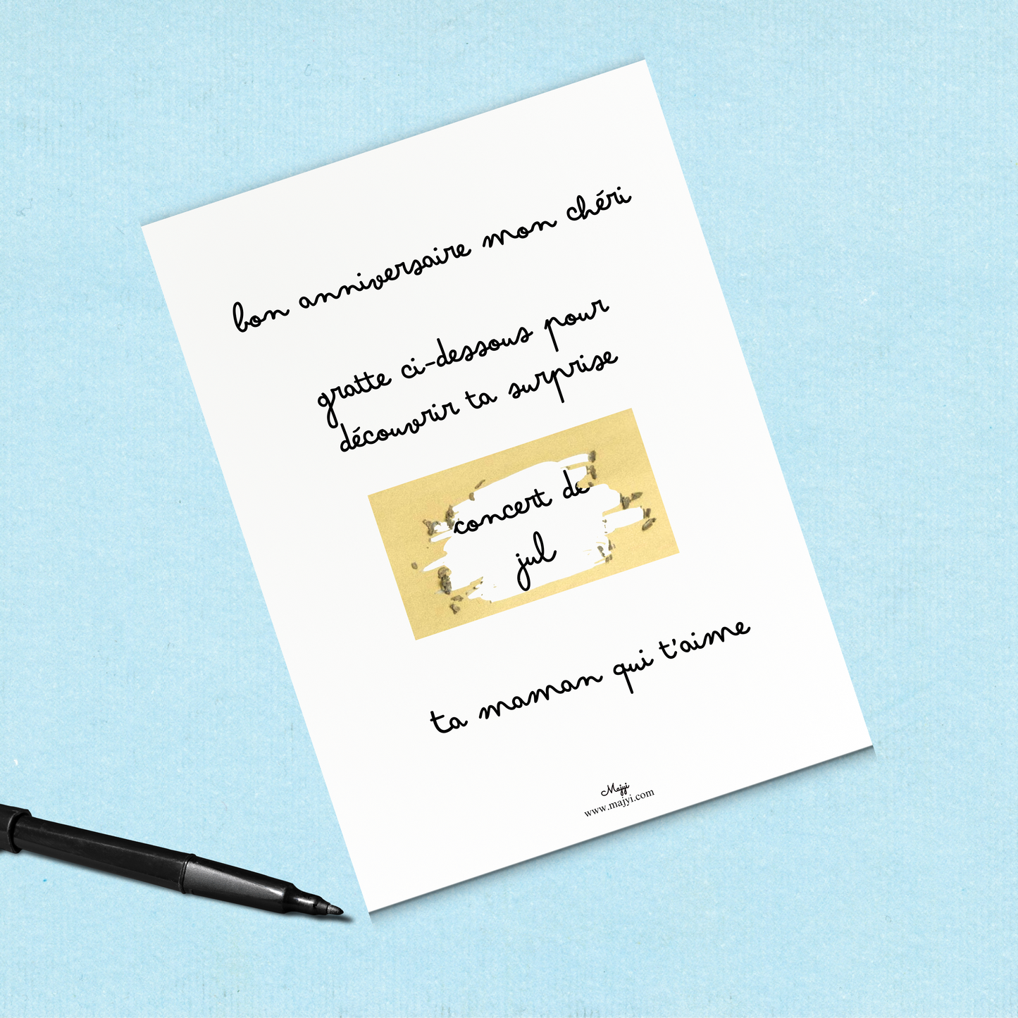 Carte "JOYEUX ANNIVERSAIRE"