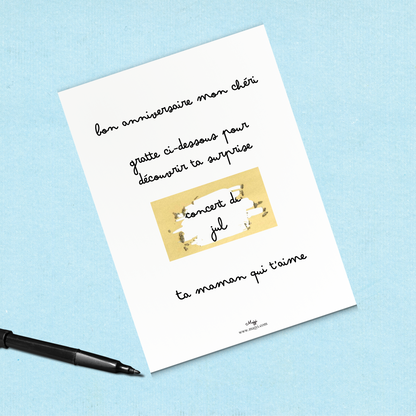 Carte "JOYEUX ANNIVERSAIRE"