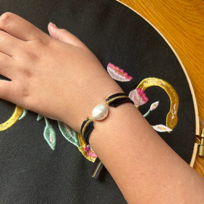 Bracelet "Mon Ruban Perle"