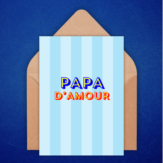 Carte "PAPA D'AMOUR"