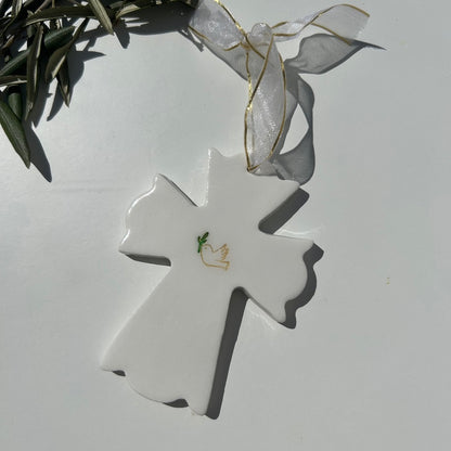 Suspension "Ma jolie Croix Colombe"