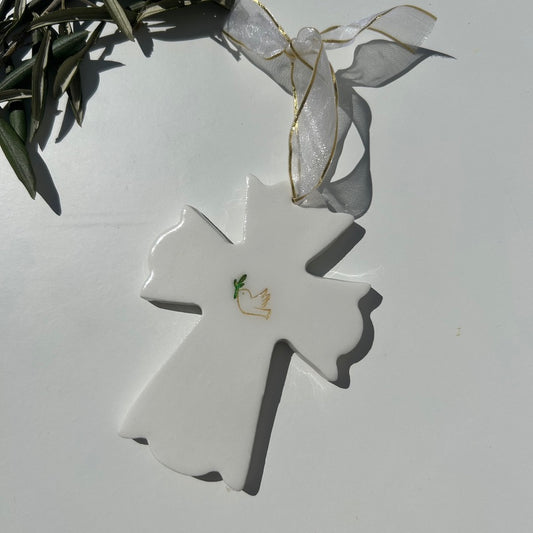 Suspension "Ma jolie Croix Colombe"